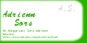 adrienn sors business card